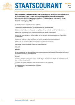 het Besluit verlenging NSL