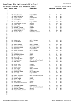 Program list - InterShoot
