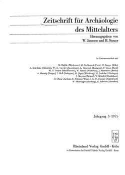 Herausgegeben von W. Janssen und H. Steuer Rheinland