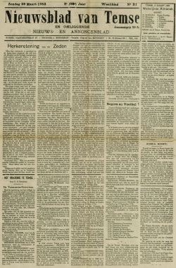 Nieuwsblad van Temse 22/03/1953