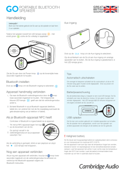 GO V2 QUICK START GUIDE Dutch