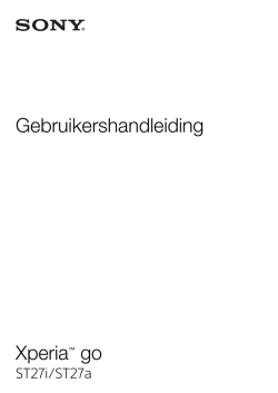 Handleiding Sony Xperia Go Black - Nederlands