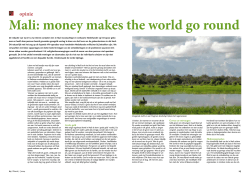Mali: money makes the world go round