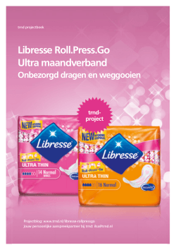 Libresse Roll.Press.Go Ultra maandverband