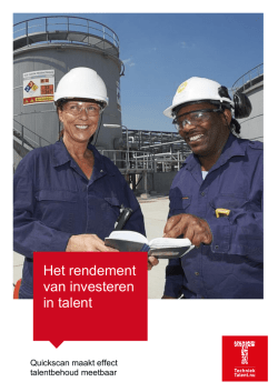 Het rendement van investeren in talent