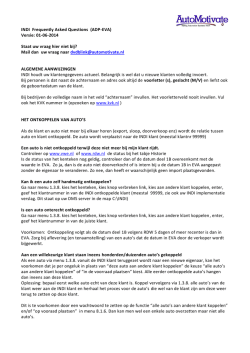INDI Frequently Asked Questions (ADP-EVA) Versie