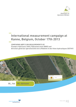International measurement campaign at Kanne, Belgium, October