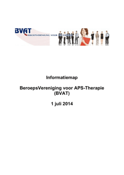Informatiemap BeroepsVereniging voor APS