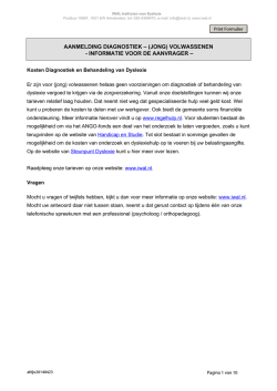 IWAL aanmeldingsformulier diagnostiek (jong) volwassenen