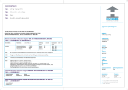INHOUDSOPGAVE - Huibers Constructieadvies