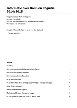 Infobrochure BC en KNP 2014-2015 - UvA Studenten
