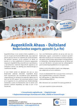 Augenklinik Ahaus - Duitsland - Nederlands Oogheelkundig