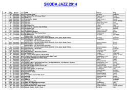 Grille Program - Skoda Jazz Festival 2014