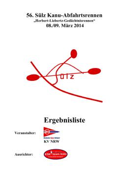 Ergebnisliste - Kanovereniging Viking Venlo