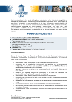 vacature VP PreBes 2014