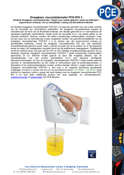 Draagbare viscositeitsmeter PCE-RVI 3
