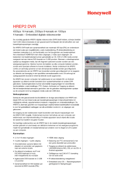 HREP2 DVR - Honeywell Security