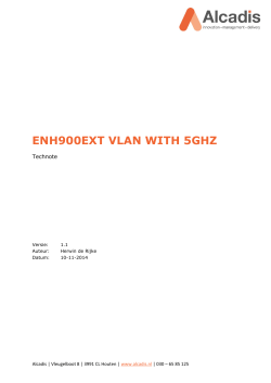 ENH900EXT VLAN distributie