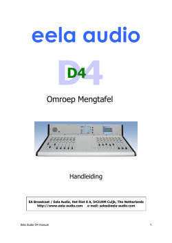 Eela Audio D4 digital mixing console: