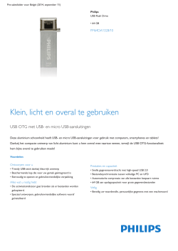 Product Leaflet: USB Flash Drive van 64 GB