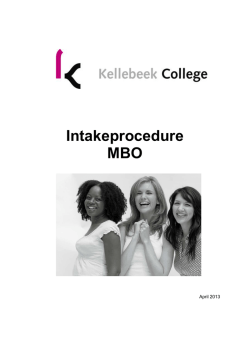 Intakeprocedure MBO - Kellebeek College