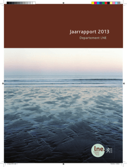 Jaarrapport 2013 - Departement Leefmilieu, Natuur en Energie van