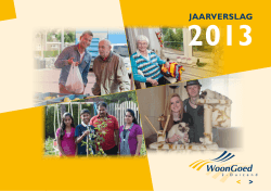 Jaarverslag 2013 - WoonGoed 2