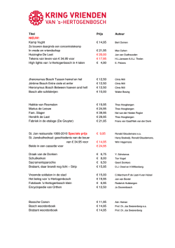 Boeken - Kring Vrienden van