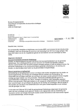 zienswijze - Gemeente Halderberge