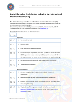 IML Inschrijfformulier
