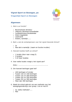 Vignet Sport en Bewegen, po Algemeen