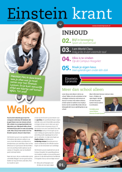 InHoud - Einstein Lyceum