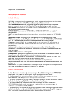 CW Algemene voorwaarden TTL 2014 11 07 2014