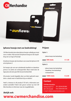 Iphone hoesje met uw bedrukking!
