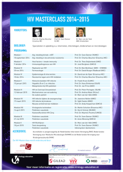HIV MASTERCLASS 2014-2015