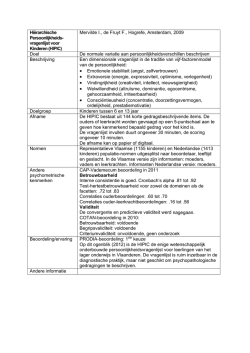 HIPIC - Prodiagnostiek