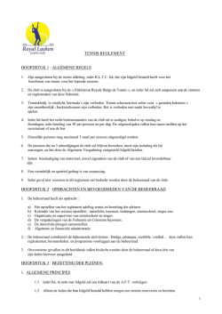 Download Reglement. - Royal Laeken Tennis Club