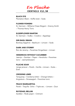 Menu En Pluche