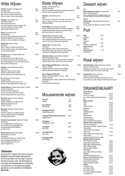 DRANKENKAART - Tante Loes