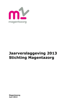 Jaarverslag 2013
