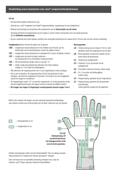 Handleiding exact maatnemen voor Juzo&reg; compressiehandschoenen
