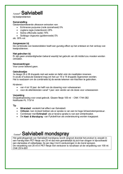 Download de bijsluiter van Fytobell Salviabell 100 ml