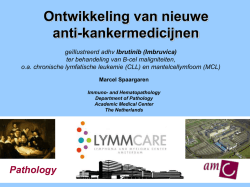 Ontwikkeling van nieuwe anti-kankermedicijnen (Marcel