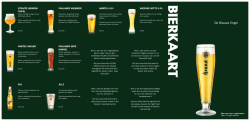 Bekijk nu onze bierkaart - Eetcafé de Blauwe Engel