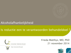 is reductie een te verantwoorden behandeldoel?