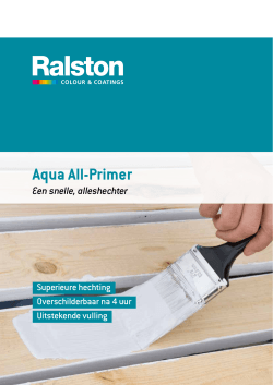 Aqua All-Primer - Ralston Colour Systems B.V.
