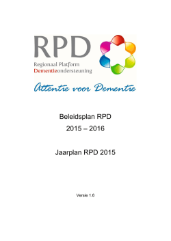 Download Beleids-/Jaarplan RPD 2015-2016