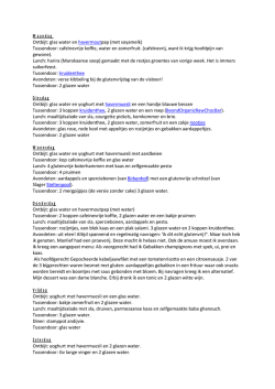 eetdagboek - Ik ben glutenvrij