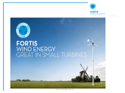 Fortis Windenergy - Knelpunten en ervaring