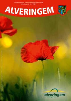 Editie november-december 2014 32ste jaargang - nr. 6